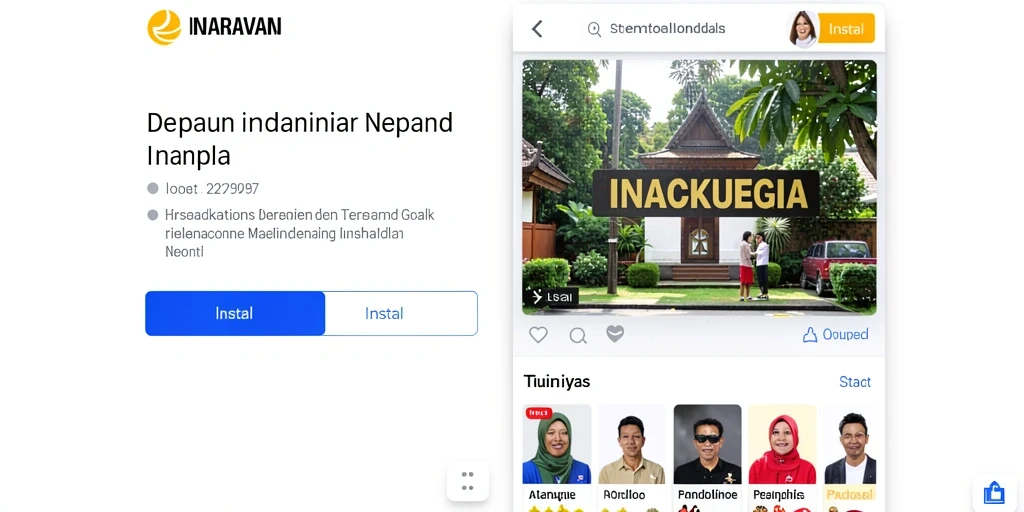 Contoh tampilan menu utama yang menarik.