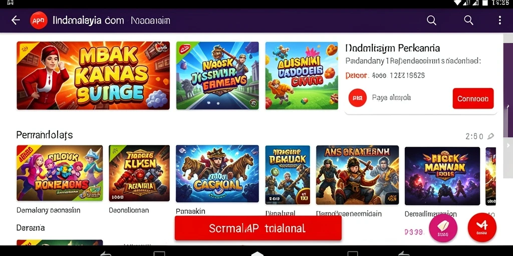 Tampilan menu utama FUFUSLOT yang menarik.
