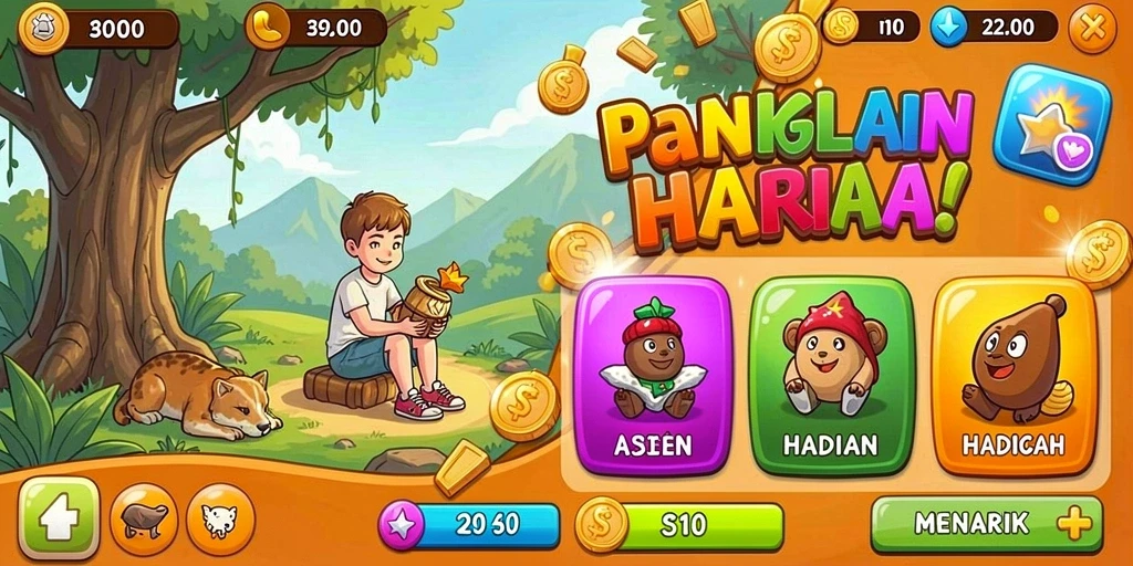 Tampilan awal aplikasi KOKITOTO yang menarik.