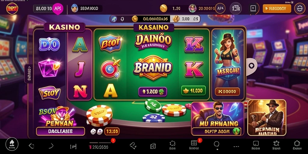 Menampilkan karakter utama yang siap bertarung.