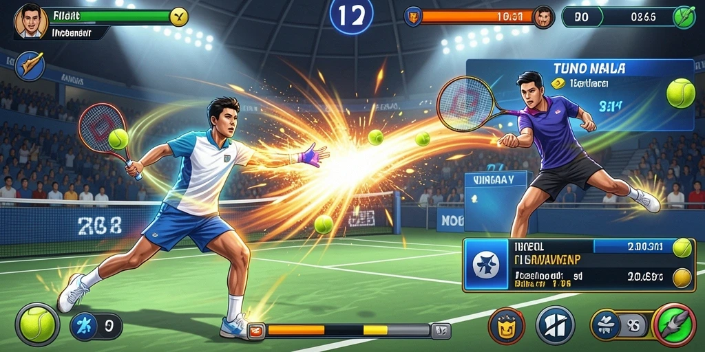 Tampilan level yang menakjubkan dan penuh warna.